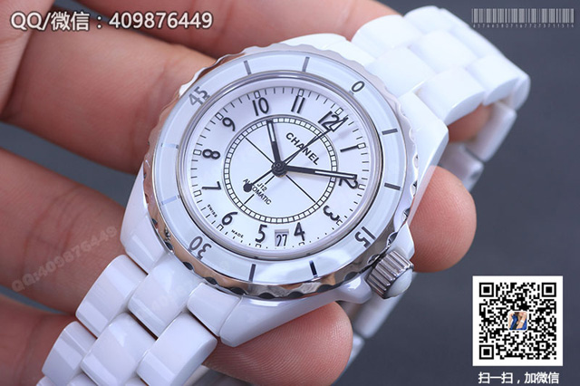 香奈儿J12系列白色陶瓷手表H0968